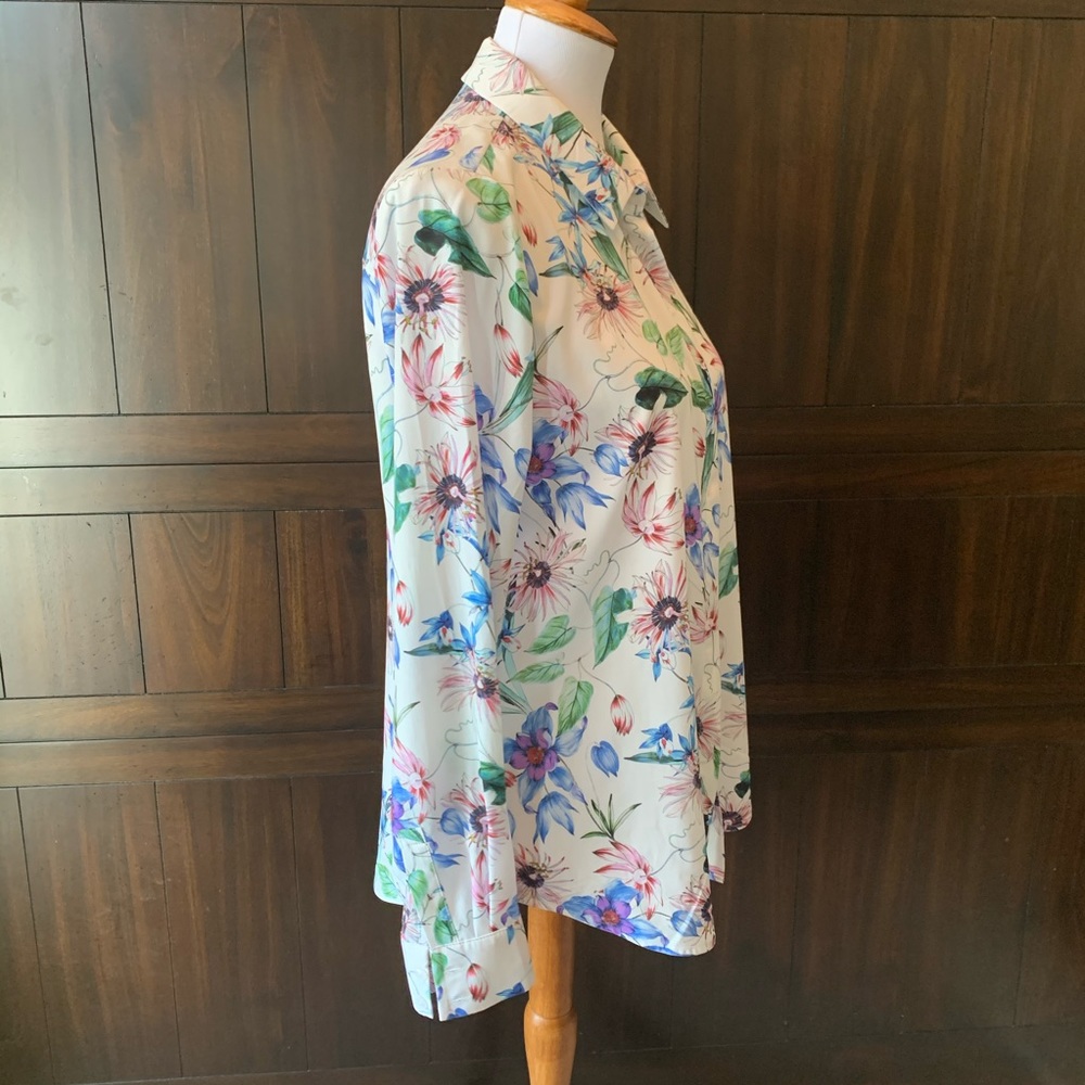 H&M button up silky blouse sz 10